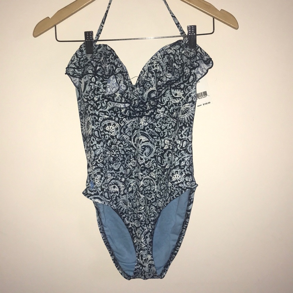 Halter-top One Piece Swimsuit